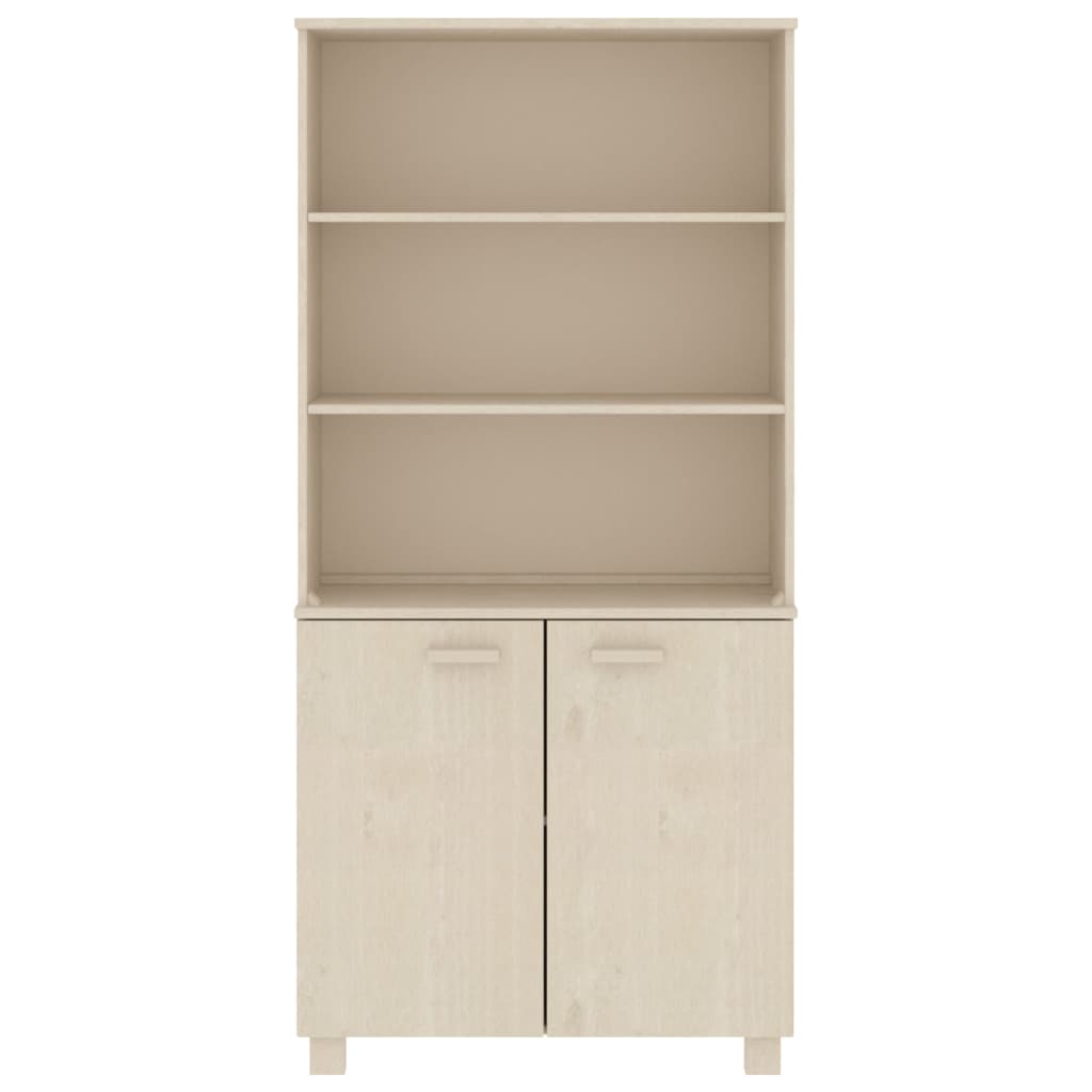 Credenza HAMAR in Legno Massello di Pino Marrone