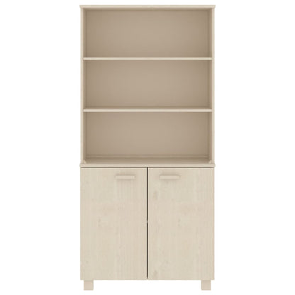 Credenza HAMAR in Legno Massello di Pino Marrone