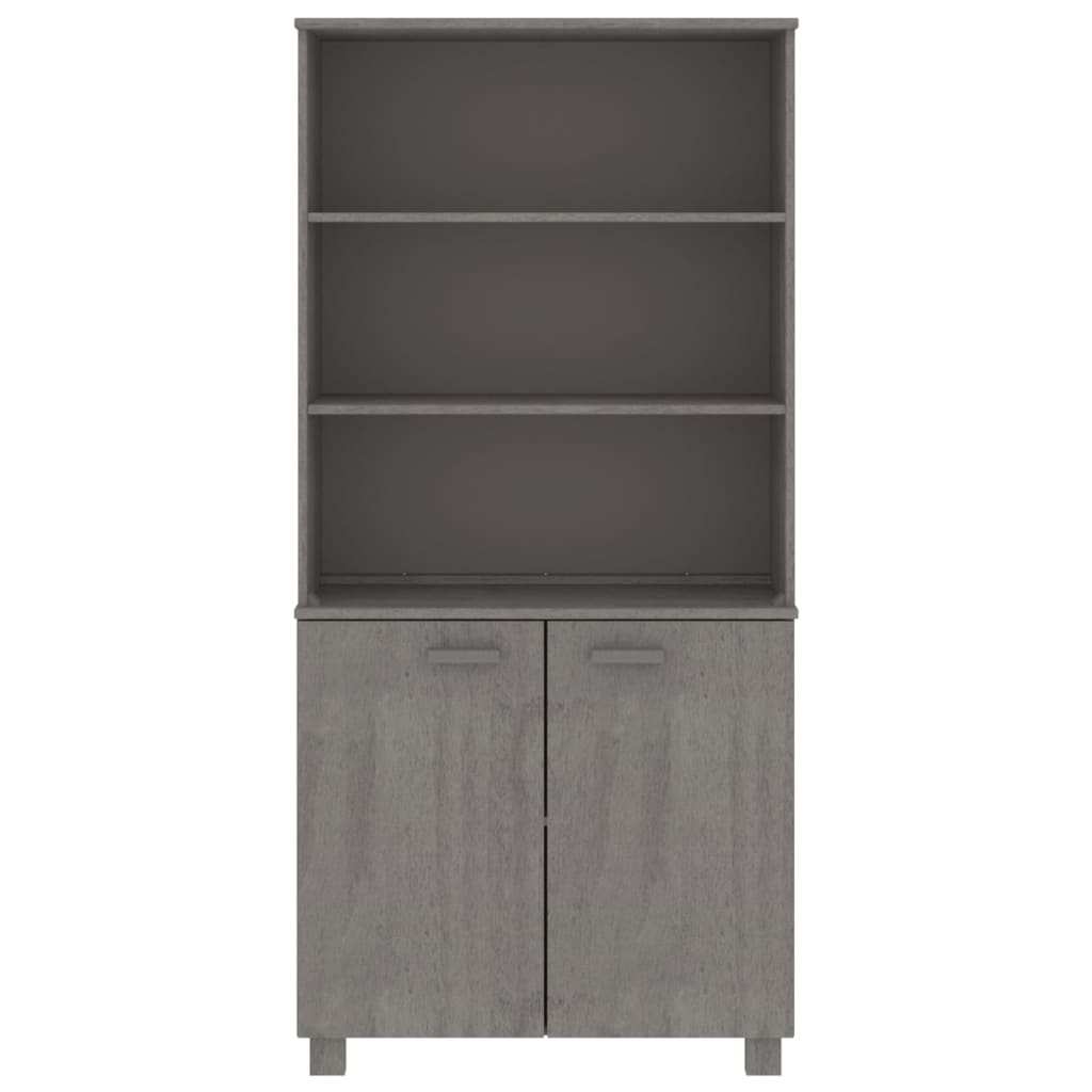 Credenza HAMAR in Legno Massello di Pino Grigio Chiaro
