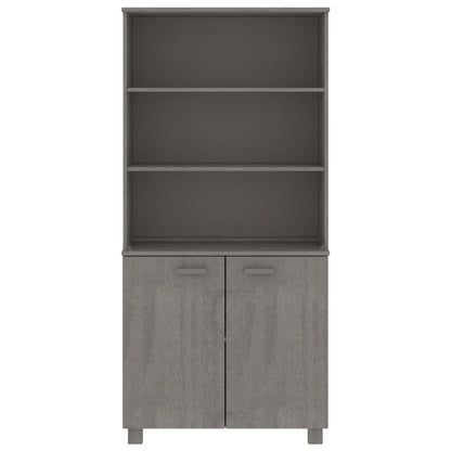 Credenza HAMAR in Legno Massello di Pino Grigio Chiaro