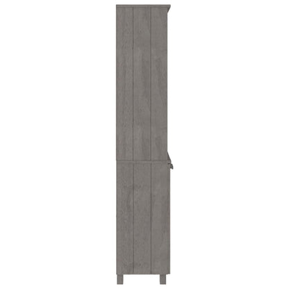 Credenza HAMAR in Legno Massello di Pino Grigio Chiaro