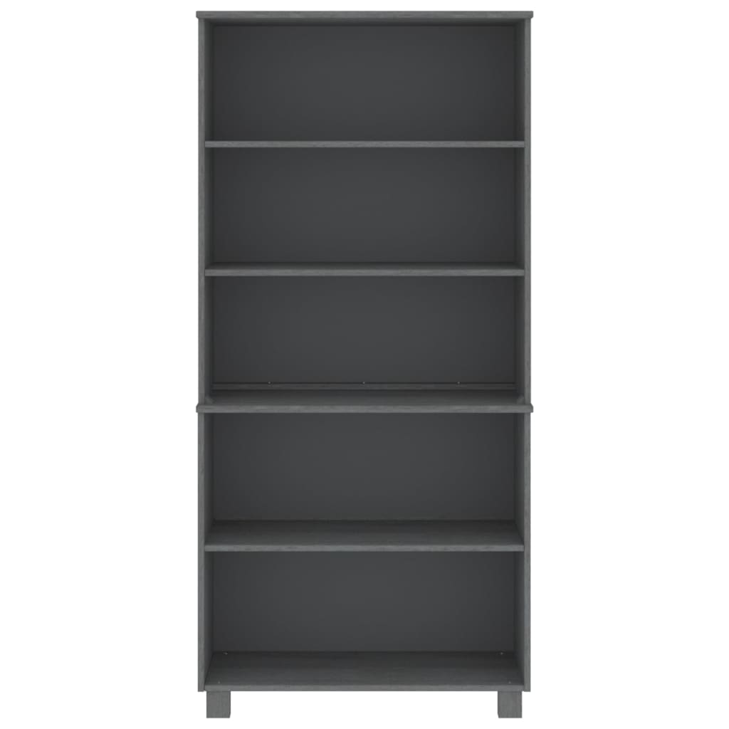 Credenza HAMAR in Legno Massello di Pino Grigio Scuro