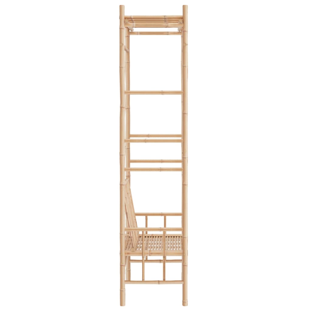 Panca da Giardino con Pergola 116 cm in BambÃƒÂ¹