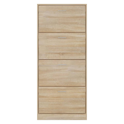 Scarpiera Rovere Sonoma 63x24x147 cm in Legno Multistrato