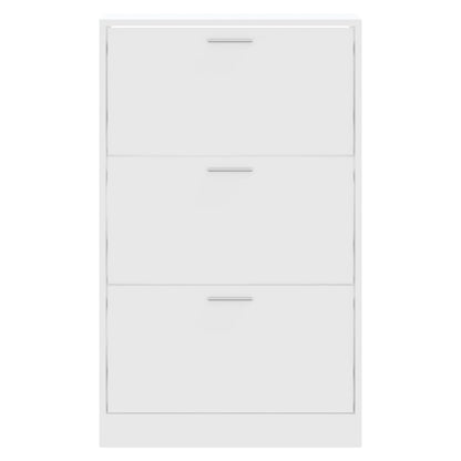 Scarpiera Bianca 63x24x103 cm in Legno Multistrato