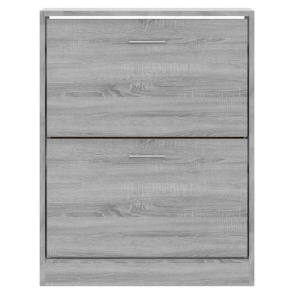 Scarpiera Grigio Sonoma 63x24x81 cm in Legno Multistrato