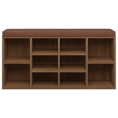 Scarpiera Rovere Marrone 103x30x48 cm in Legno Multistrato