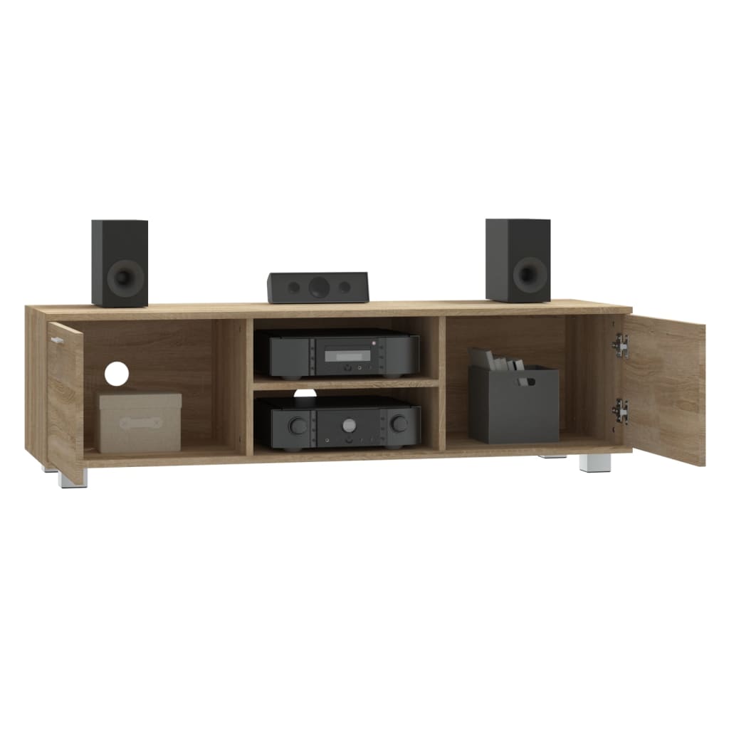 Mobile per TV Rovere Sonoma 140x40,5x35 cm Legno Multistrato