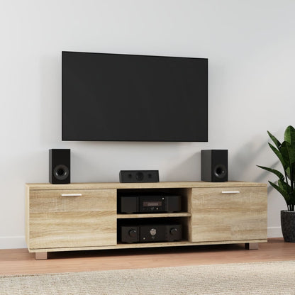 Mobile per TV Rovere Sonoma 140x40,5x35 cm Legno Multistrato