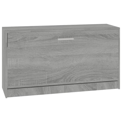 Scarpiera Grigio Sonoma 80x24x45 cm in Legno Multistrato