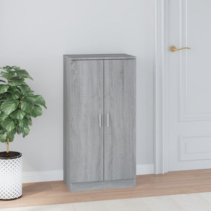 Scarpiera Grigio Sonoma 55x35x108 cm in Legno Multistrato