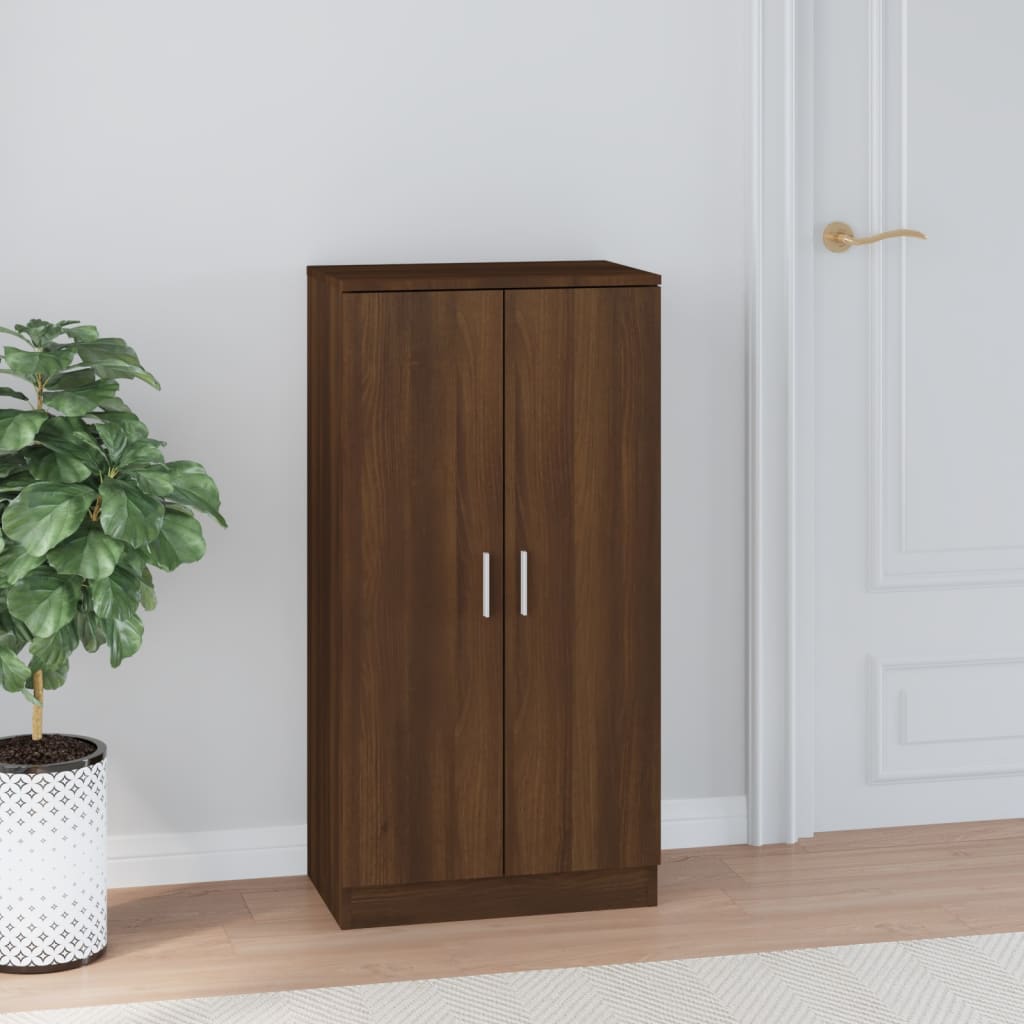 Scarpiera Rovere Marrone 55x35x108 cm in Legno Multistrato