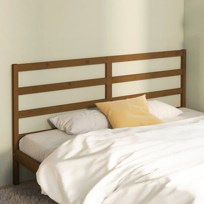 Testiera per Letto ambra 206x4x100 cm in Legno Massello di Pino
