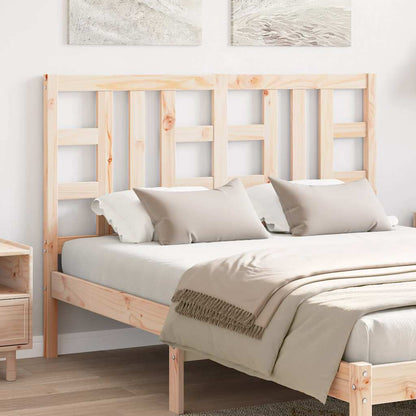 Testiera per Letto 141x4x100 cm in Legno Massello di Pino