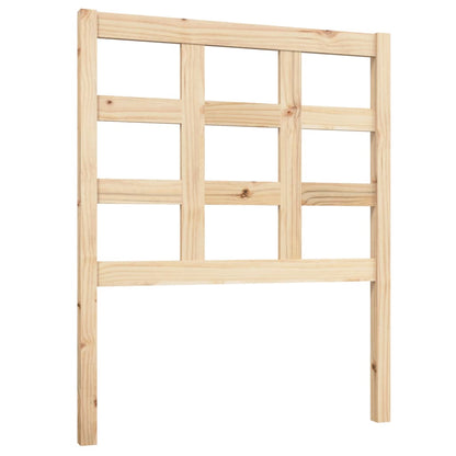 Testiera per Letto 80,5x4x100 cm in Legno Massello di Pino