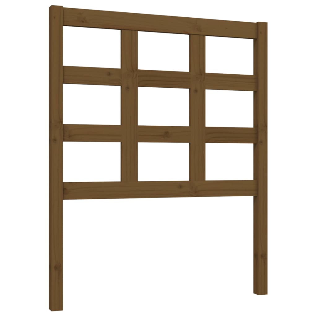 Testiera per Letto ambra 80,5x4x100cm in Legno Massello di Pino