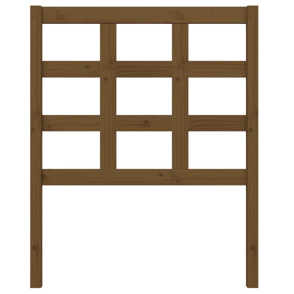 Testiera per Letto ambra 80,5x4x100cm in Legno Massello di Pino