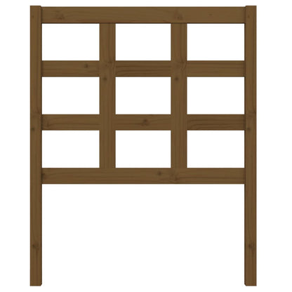 Testiera per Letto ambra 80,5x4x100cm in Legno Massello di Pino