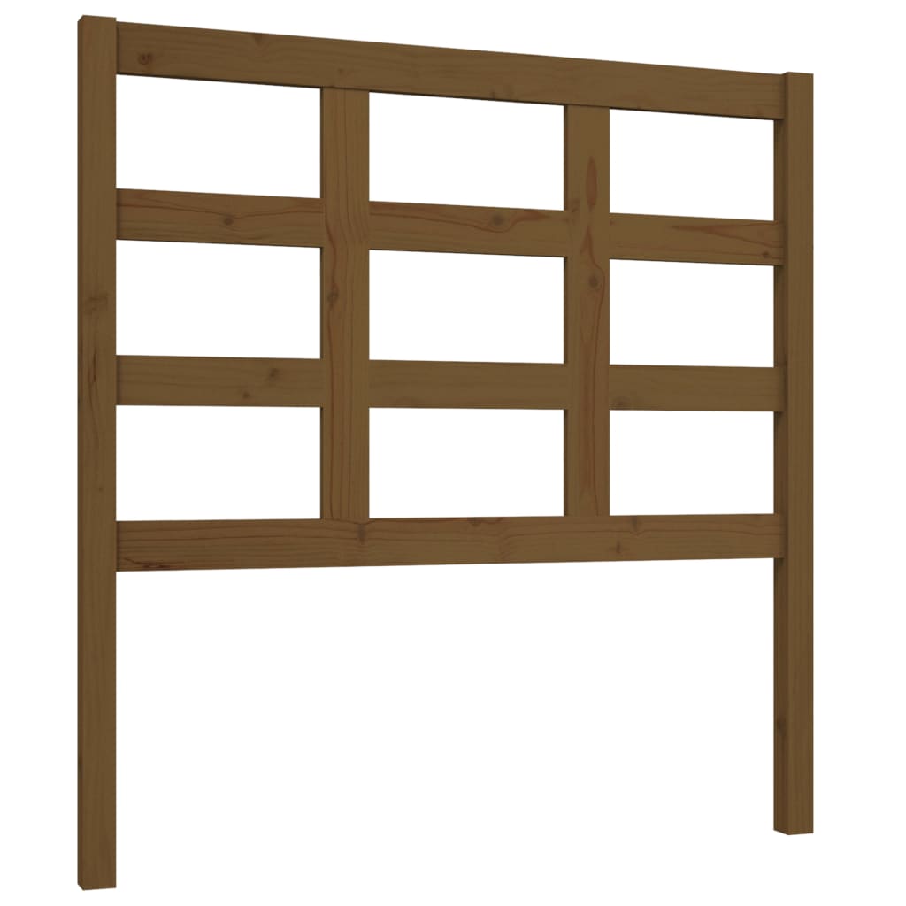 Testiera per Letto ambra 95,5x4x100cm in Legno Massello di Pino
