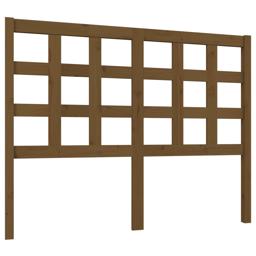 Testiera per Letto ambra 125,5x4x100 cm Legno Massello di Pino