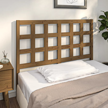 Testiera per Letto ambra 125,5x4x100 cm Legno Massello di Pino