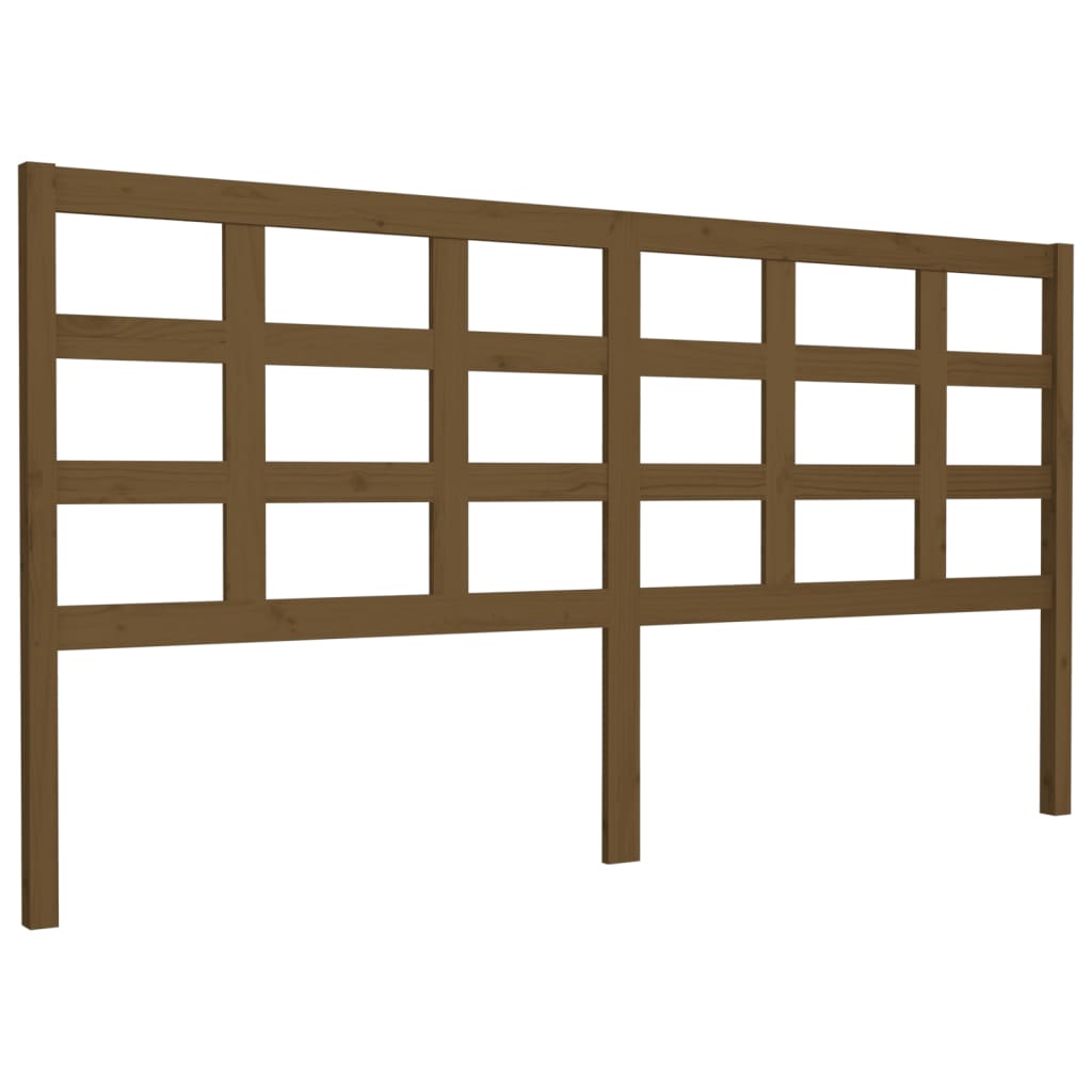 Testiera per Letto ambra 185,5x4x100 cm Legno Massello di Pino