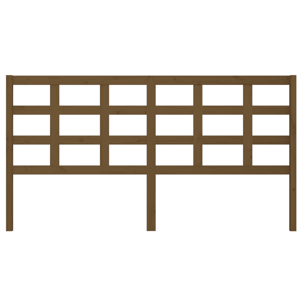 Testiera per Letto ambra 185,5x4x100 cm Legno Massello di Pino