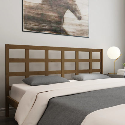 Testiera per Letto ambra 185,5x4x100 cm Legno Massello di Pino