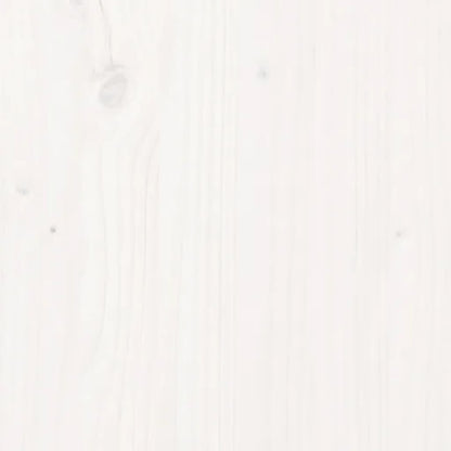 Testiera per Letto Bianca 80,5x4x100 cm Legno Massello di Pino