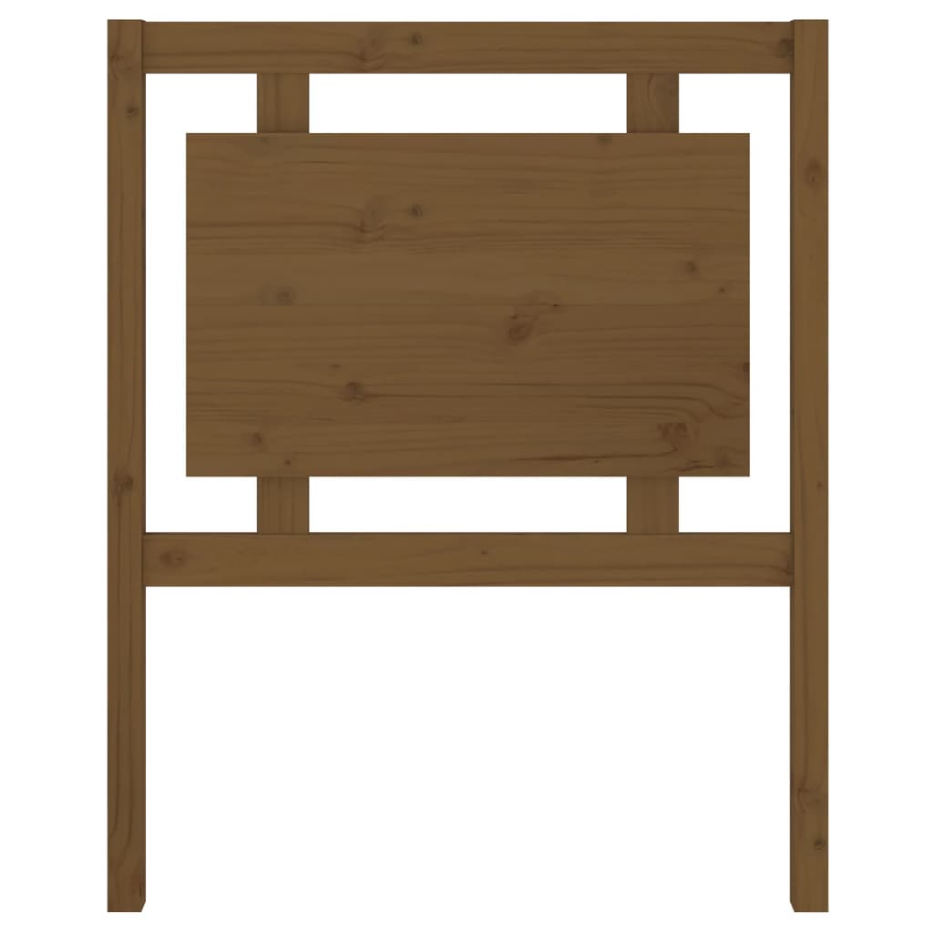 Testiera per Letto ambra 80,5x4x100cm in Legno Massello di Pino