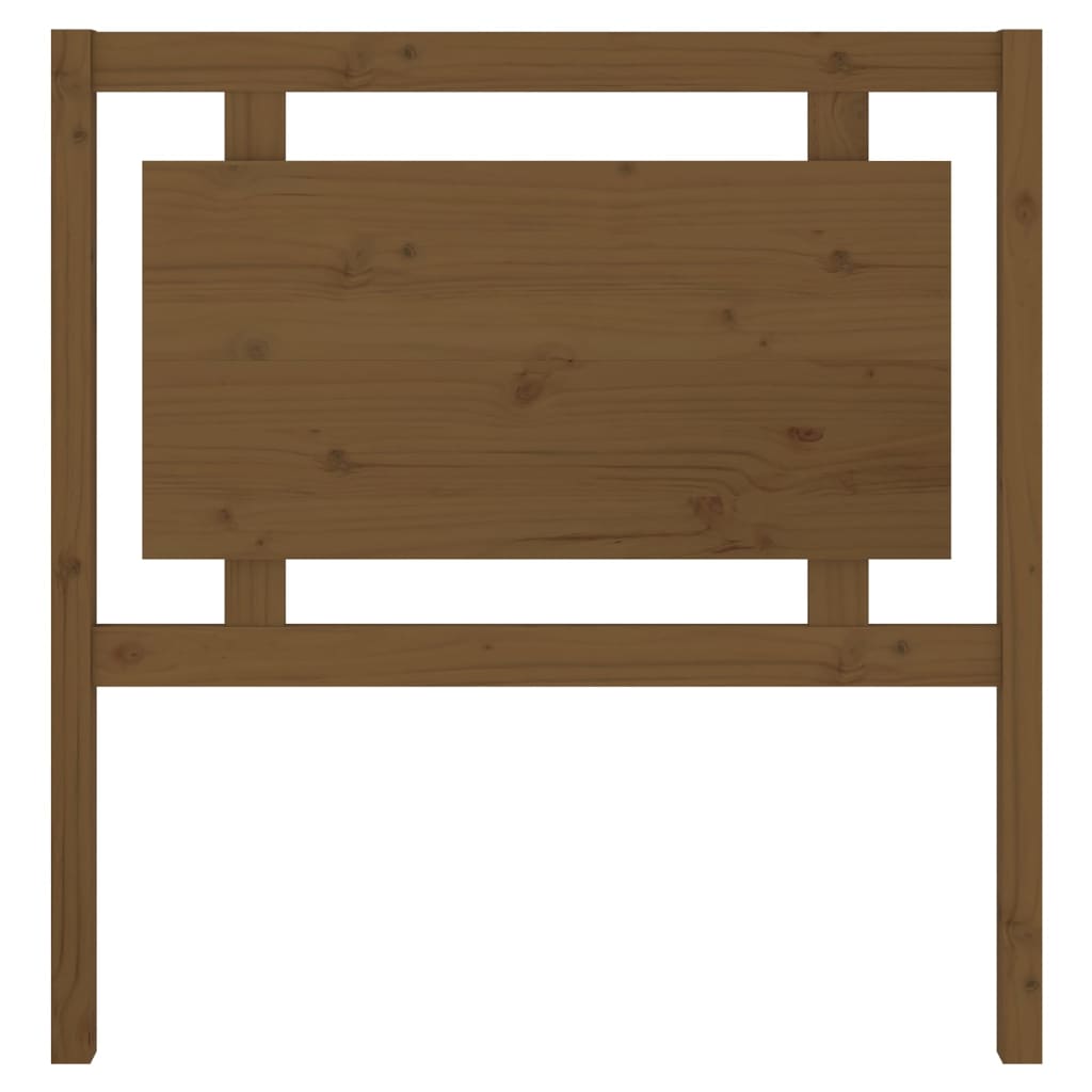 Testiera per Letto ambra 95,5x4x100cm in Legno Massello di Pino
