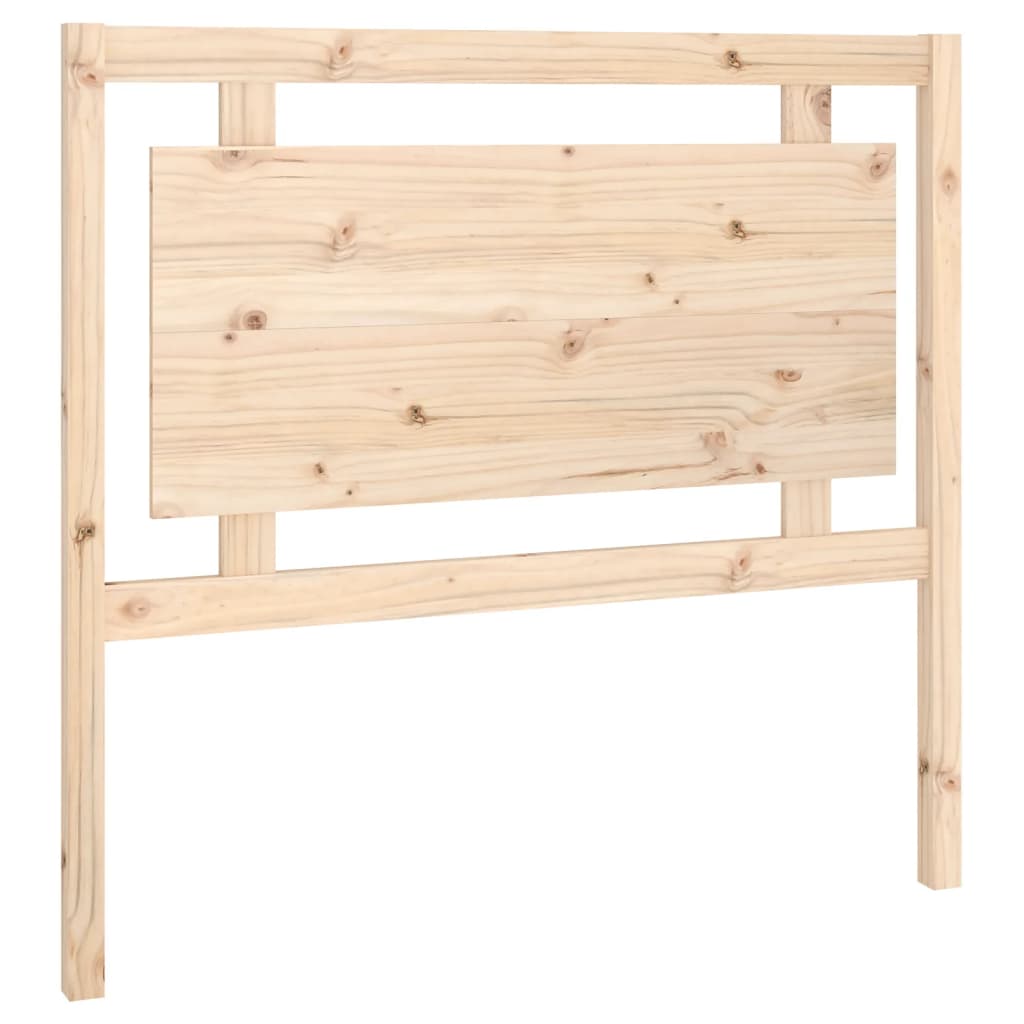 Testiera per Letto 105,5x4x100 cm in Legno Massello di Pino