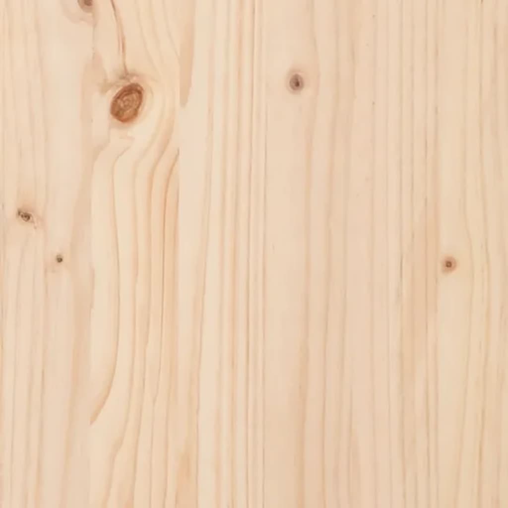 Testiera per Letto 105,5x4x100 cm in Legno Massello di Pino