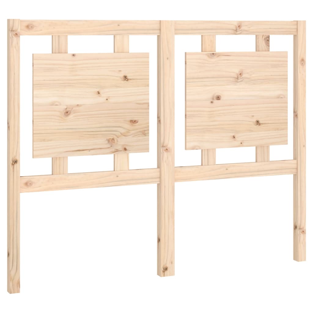 Testiera per Letto 125,5x4x100 cm in Legno Massello di Pino