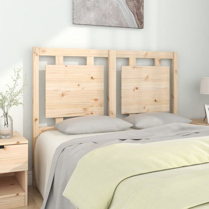 Testiera per Letto 125,5x4x100 cm in Legno Massello di Pino