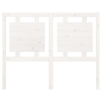 Testiera per Letto Bianca 125,5x4x100 cm Legno Massello di Pino