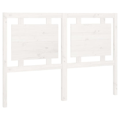 Testiera per Letto Bianca 140,5x4x100 cm Legno Massello di Pino