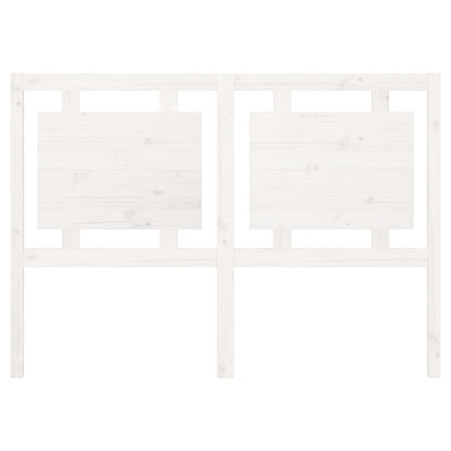 Testiera per Letto Bianca 140,5x4x100 cm Legno Massello di Pino