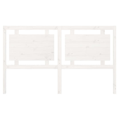 Testiera per Letto Bianca 165,5x4x100 cm Legno Massello di Pino