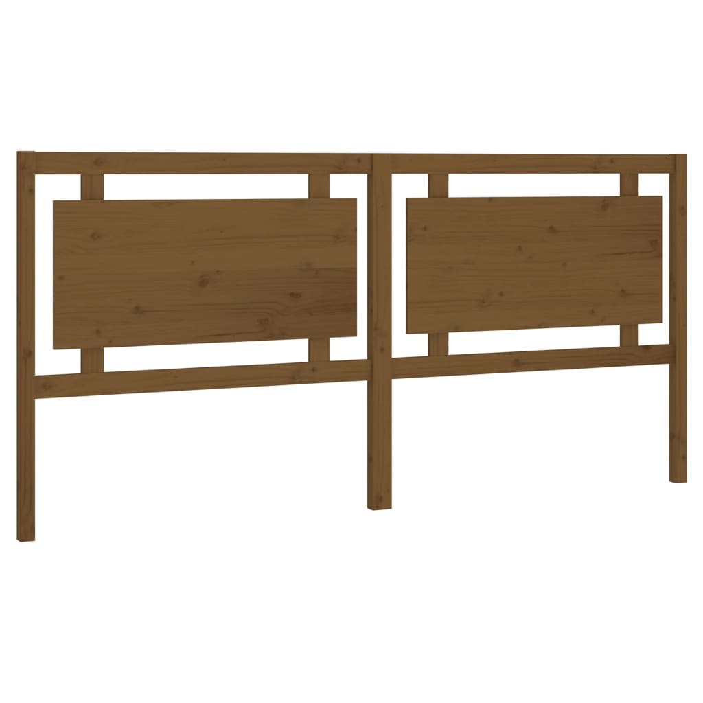 Testiera per Letto ambra 205,5x4x100 cm Legno Massello di Pino