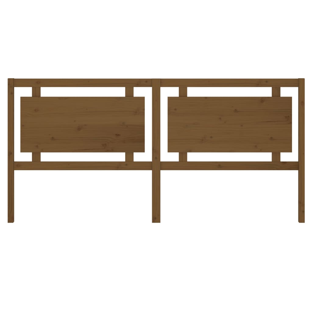 Testiera per Letto ambra 205,5x4x100 cm Legno Massello di Pino