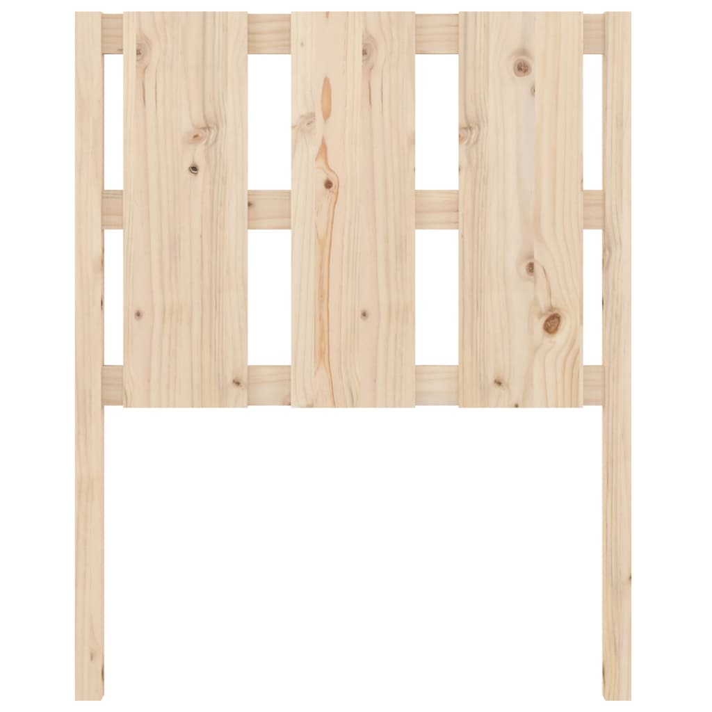 Testiera per Letto 80,5x4x100 cm in Legno Massello di Pino