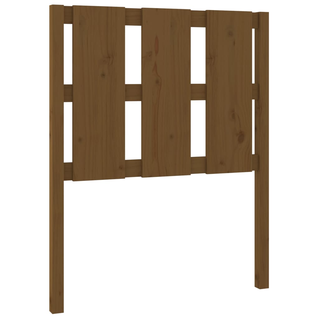 Testiera per Letto ambra 80,5x4x100cm in Legno Massello di Pino