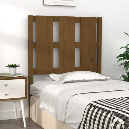 Testiera per Letto ambra 80,5x4x100cm in Legno Massello di Pino
