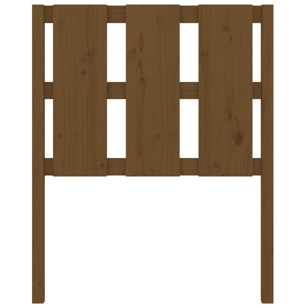 Testiera per Letto ambra 80,5x4x100cm in Legno Massello di Pino