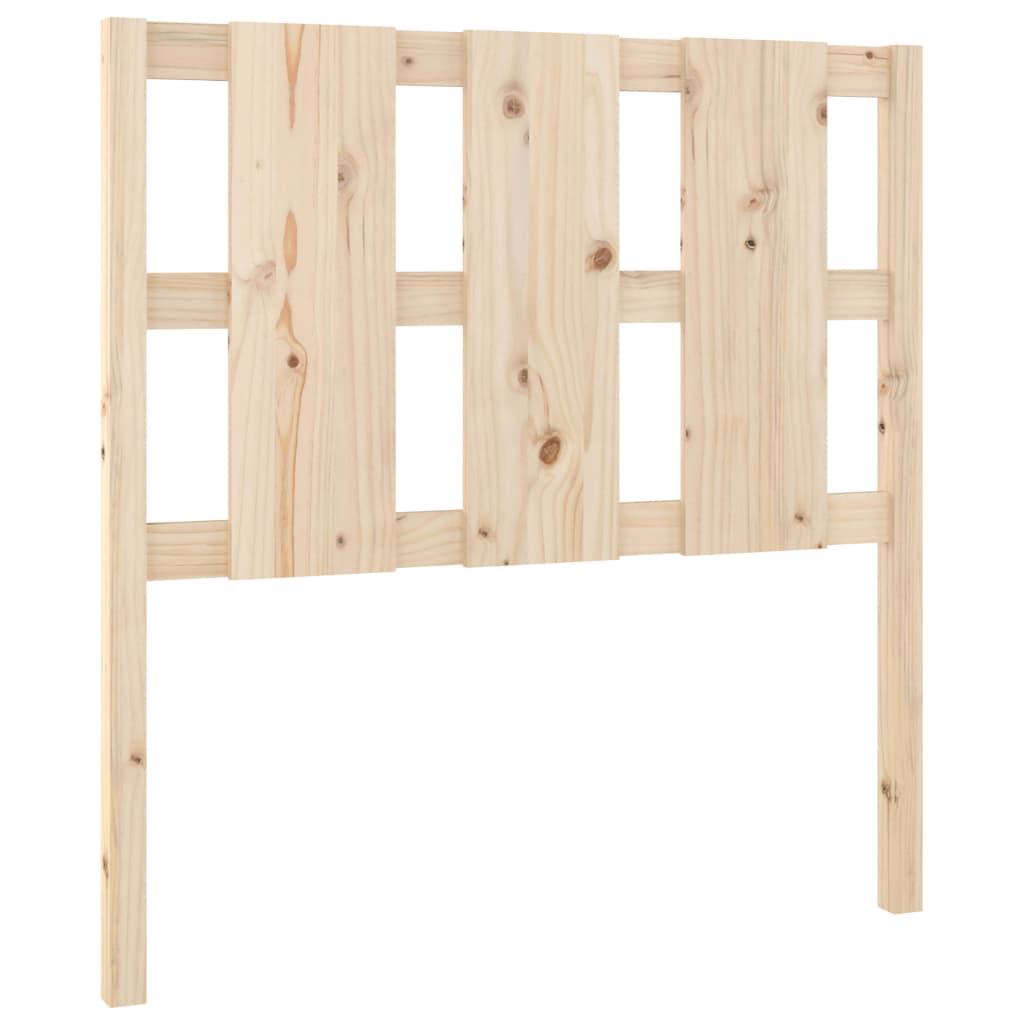 Testiera per Letto 105,5x4x100 cm Legno Massello di Pino