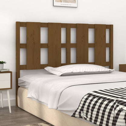 Testiera per Letto ambra 125,5x4x100 cm Legno Massello di Pino