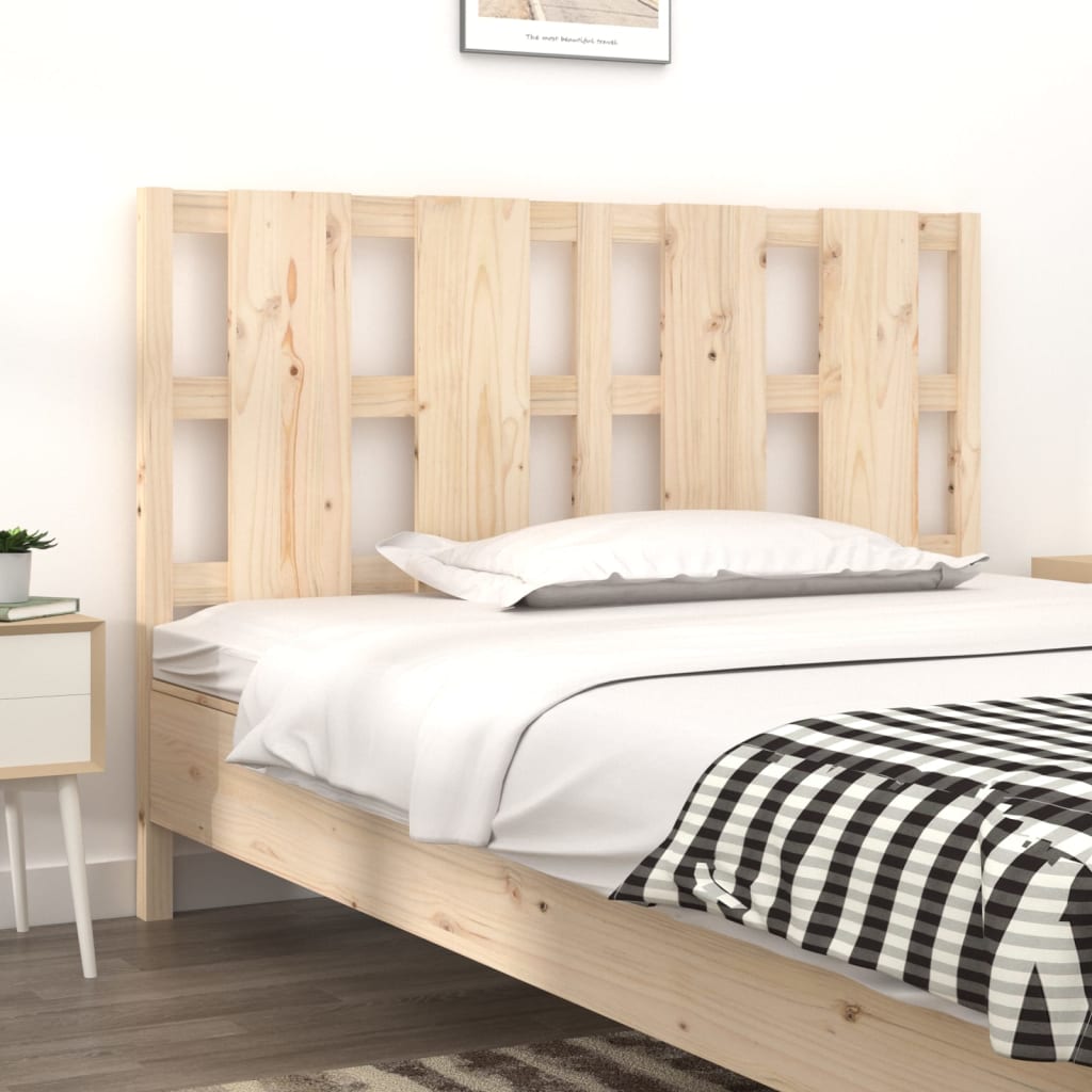Testiera per Letto 140,5x4x100 cm Legno Massello di Pino