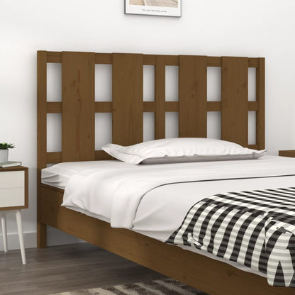 Testiera per Letto ambra 140,5x4x100 cm Legno Massello di Pino