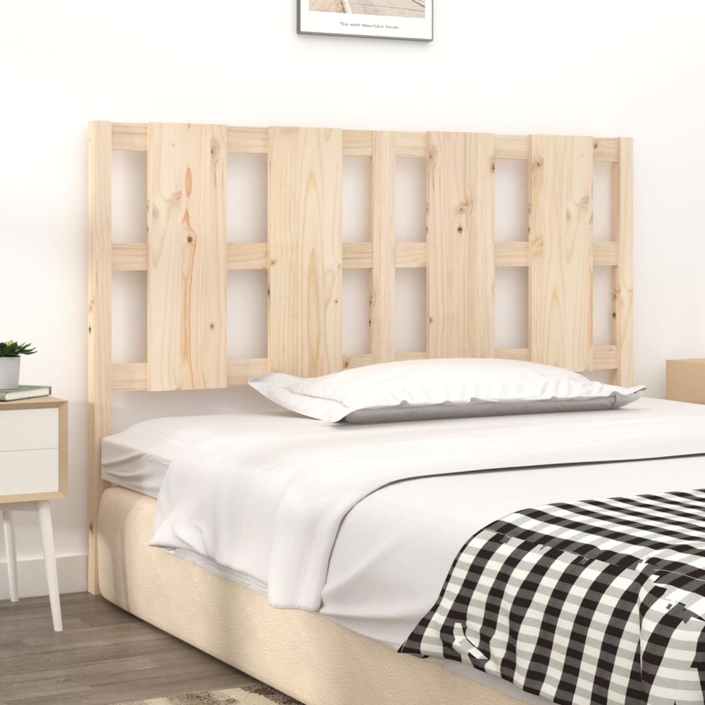 Testiera per Letto 145,5x4x100 cm Legno Massello di Pino